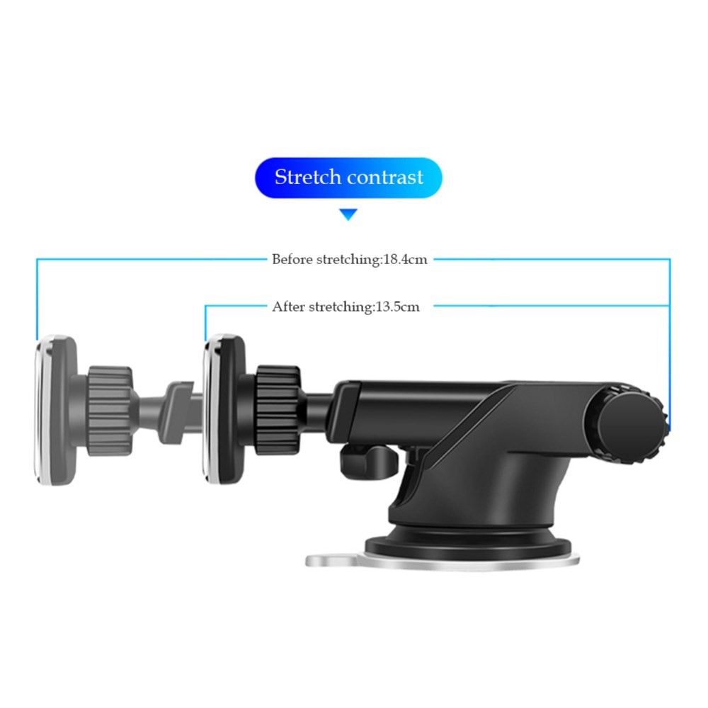 360 ° Rotativo Ventosa Magnética Área De Trabalho Carro Universal Suporte De Suporte Do Telefone Móvel Retrátil-9