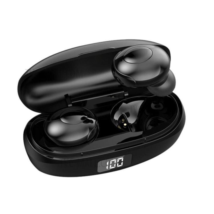 TWS Bluetooth 5.0 Mini In-ear Earphone with LED Digital Display Charging Box-1