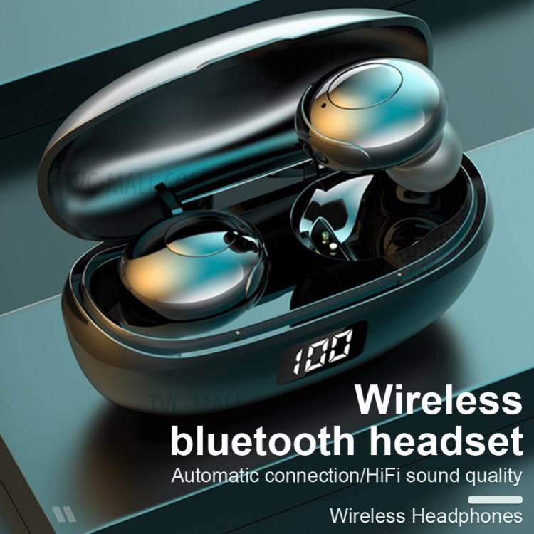 TWS Bluetooth 5.0 Mini In-ear Earphone with LED Digital Display Charging Box-19