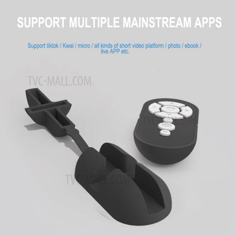 Bluetooth Caméra À Distance Selfie Page Turner Bluetooth Volet Pour Les Téléphones - Noir-7