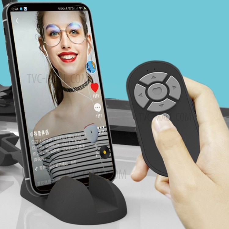 Bluetooth Caméra À Distance Selfie Page Turner Bluetooth Volet Pour Les Téléphones - Noir-8