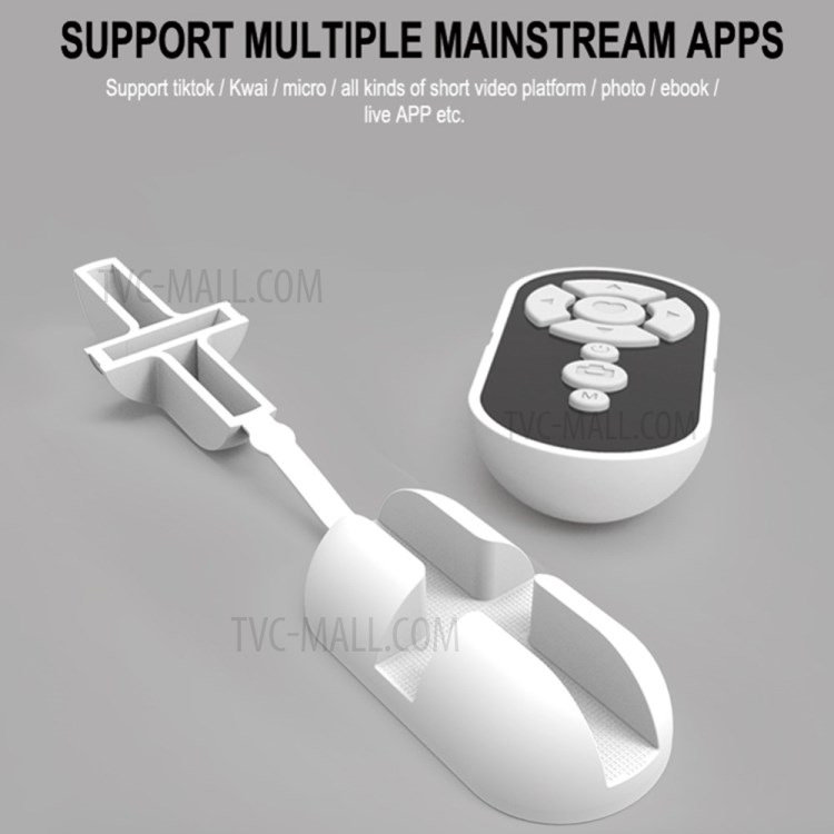 Bluetooth Remote Камеры Селфи Затвора С Поддержкой BLUETOOTH Страницы Токарь Для Телефонов - Белый-6