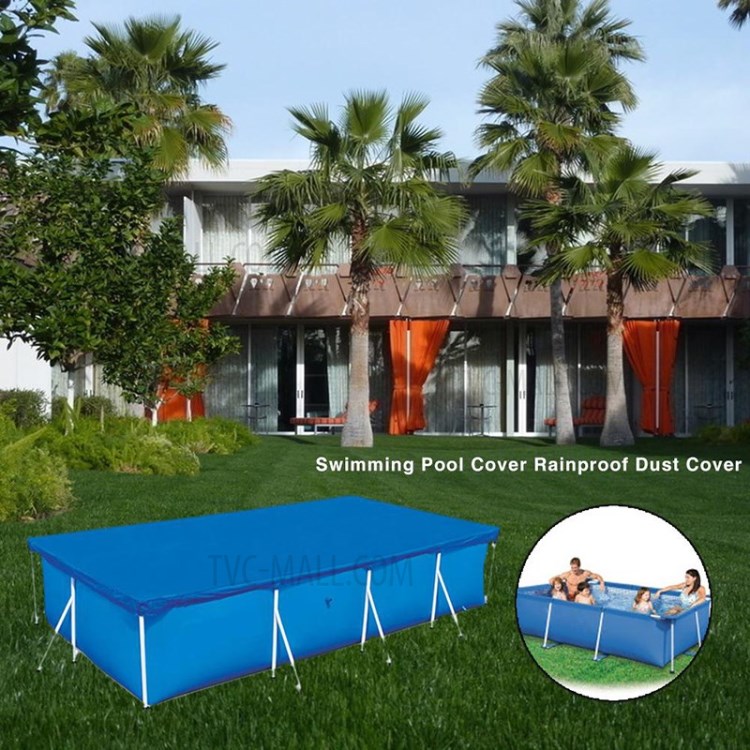 Tampa Da Piscina Capa De Poeira Impermeável, Tamanho: 300x200cm-3