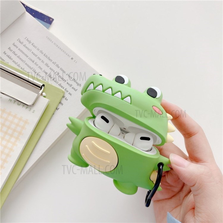 Cartoon Crocodile Wireless Bluetooth Earphone Cover for Airpods Pro-1