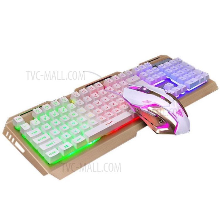 Wholesale V1 USB Wired Backlit Mechanical Gaming Keyboard and Mouse Set
