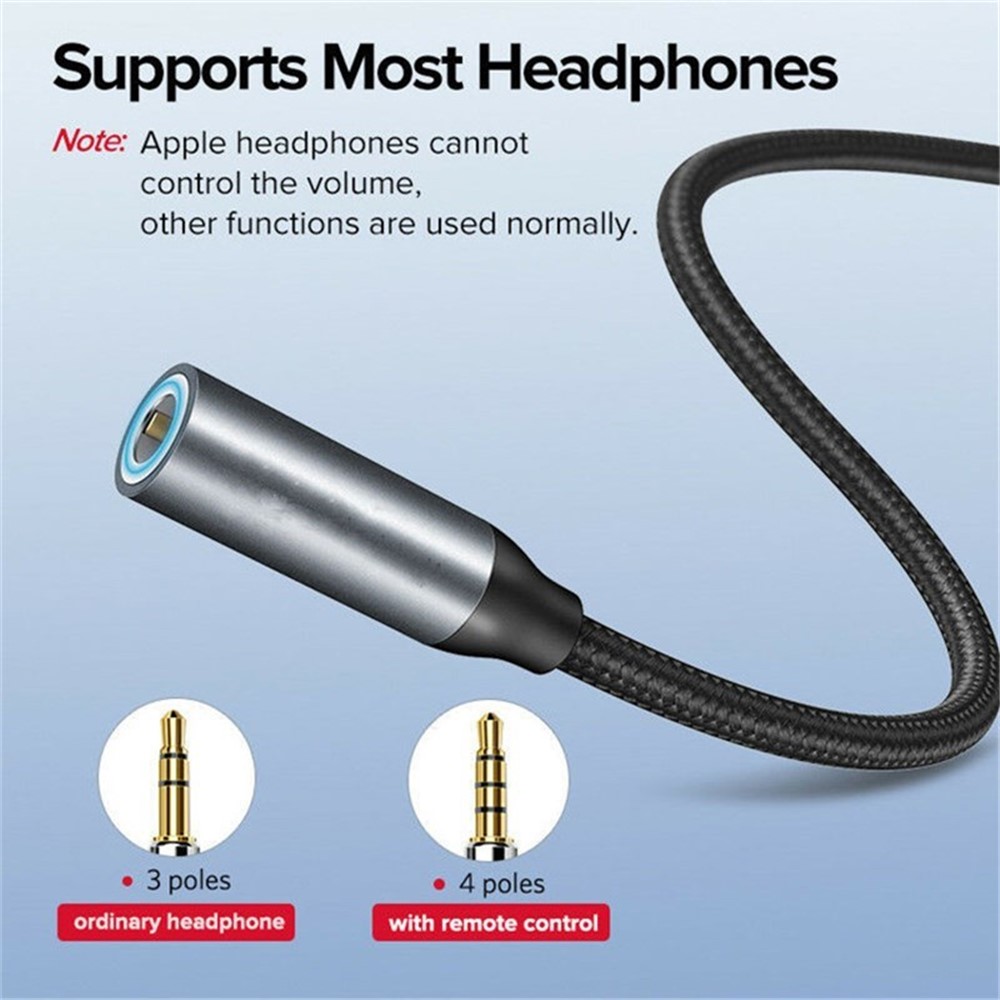 USB Type C to 3.5mm Headphone Jack Aux Audio Cable Adapter for Huawei Xiaomi Etc.-6