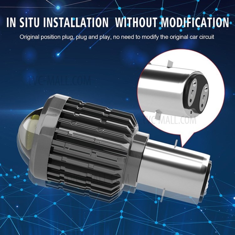 1000LM 6000K Motorcycle LED Headlight Driving Spot Light Bulb Lamp-4