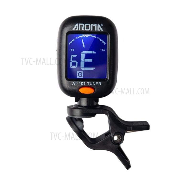 AROMA AT-101 Mini Clip-on Digital Tuner Pickup Accuracy for Chromatic Guitar Bass Violin Ukulele-3