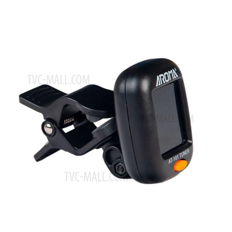 AROMA AT-101 Mini Clip-on Digital Tuner Pickup Accuracy for Chromatic Guitar Bass Violin Ukulele-6