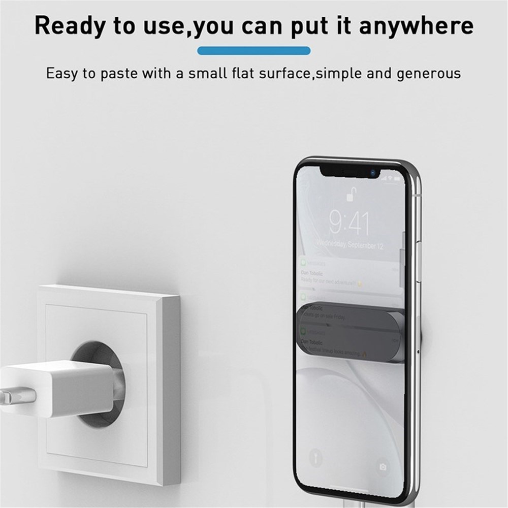 Multipurpose Magnetic Car Mobile Phone Holder Mount Charger Cable Organizer for iPhone Samsung Huawei-5