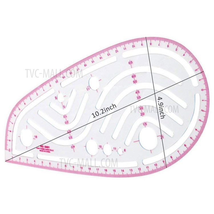 4 Pcs/Set Sewing Tools French Sewing Curved Ruler for Sewing Pattern DIY-4