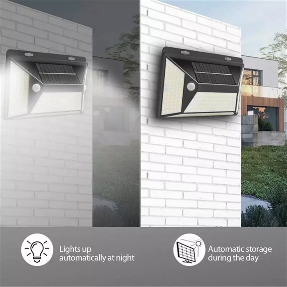 Waterproof 316-LED Solar Light PIR Motion Sensor Solar Lamp Garden Yard Path Street Light-5