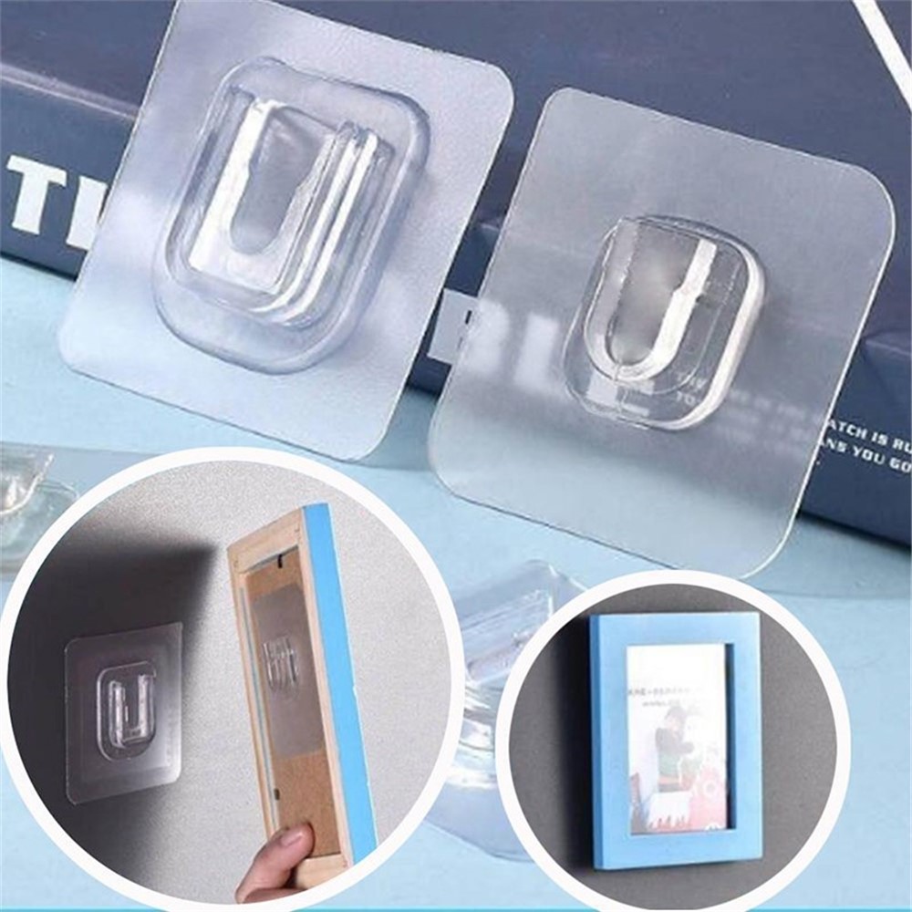 Adhesive Wall Hooks Hanger Strong Suction Wall Storage Holder for Kitchen Bathroom