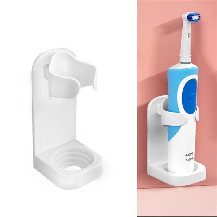 Soporte para cepillo de dientes eléctrico, montaje en pared, compatible con  Oral-B, soporta 2 cargadores, se monta solo en una sola toma GFCI/Decora