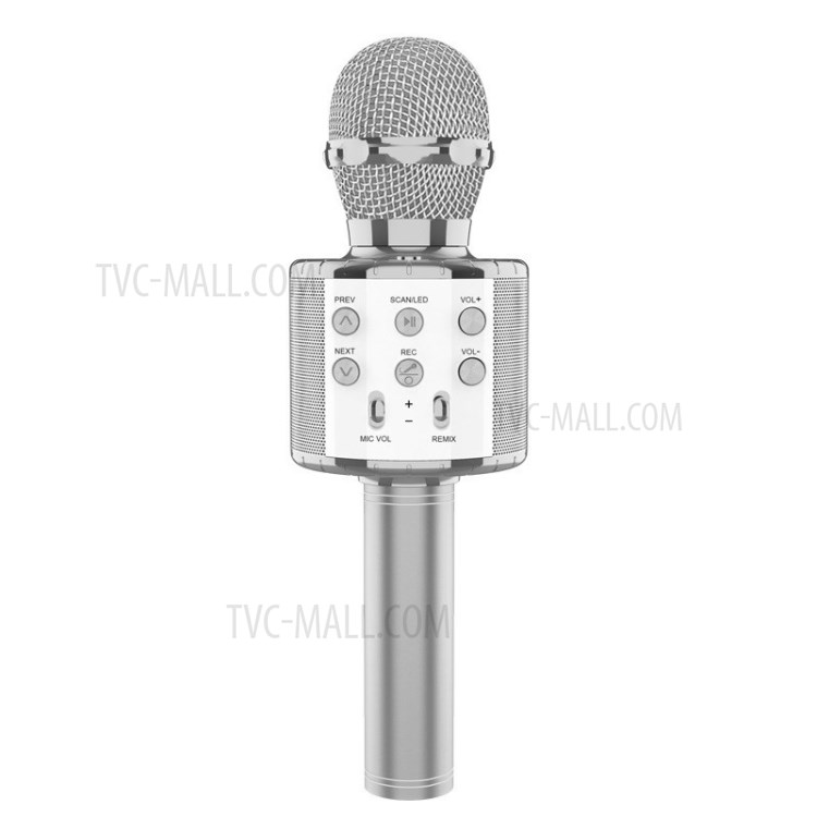 Achetez WS858L Microphone de Karphone Sans Fil Avec Des Lumières