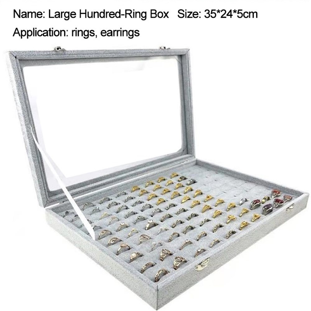 Wholesale Jewelry Rings Display Box Storage Tray Earring Ring Bracelet