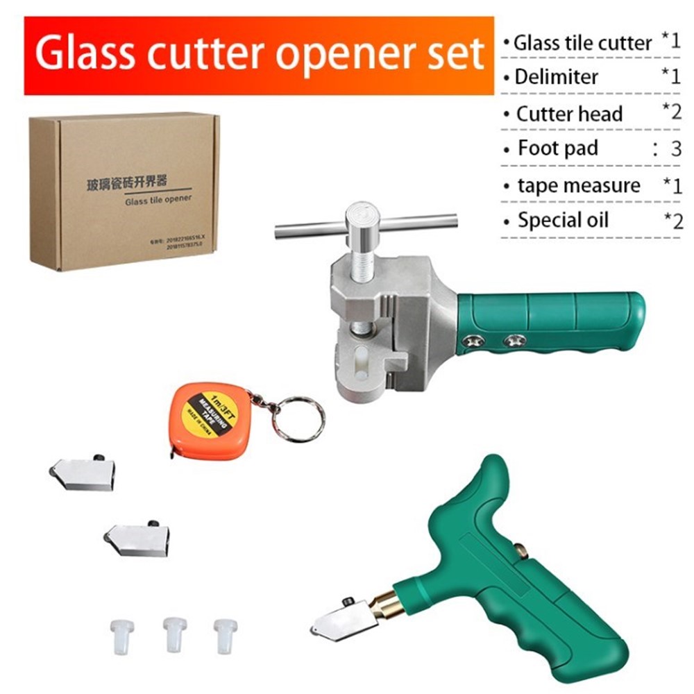 Manual Tile Cutter Multifunctional Glass Cutter Set for Glass Tiles