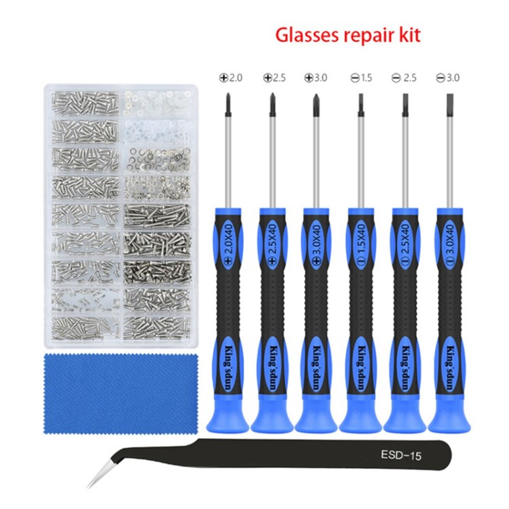 KING'SDUN 10in1 Multifunctional Eyeglass Repair Tool Kit Glasses