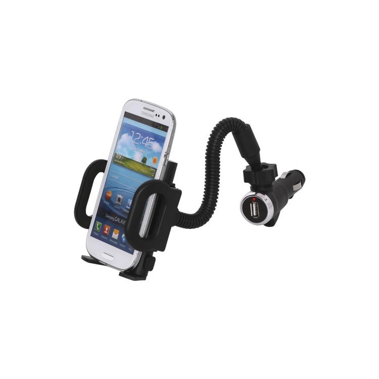 

Universal Smartphone Car Mount with USB Car Charger for iPhone BlackBerry HTC Samsung Nokia Motorola etc