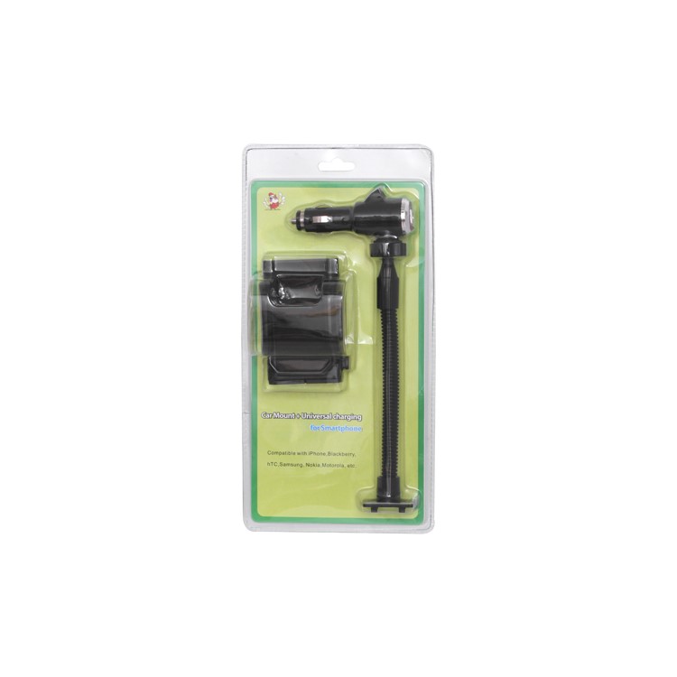 Universal Smartphone Car Mount with USB Car Charger for iPhone BlackBerry HTC Samsung Nokia Motorola etc-7
