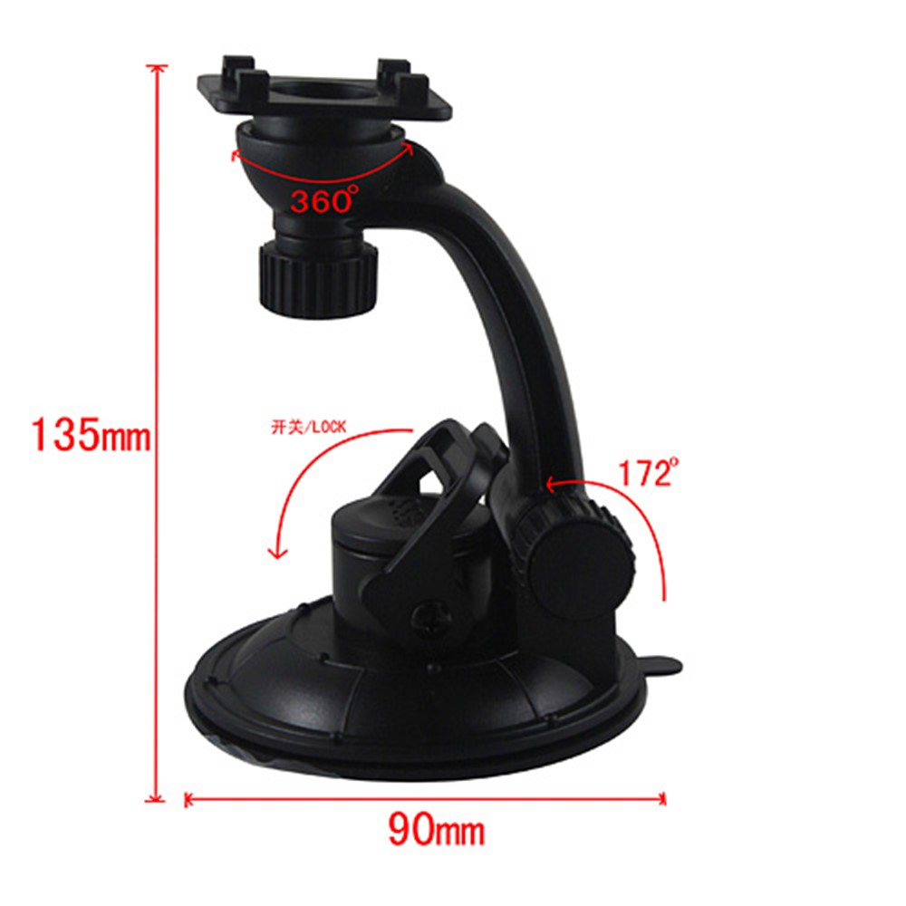 360 Degree Rotating Car kit Mount Holder Stand Cradle for iPad GPS DVD TV, Length: 105mm~195mm-7