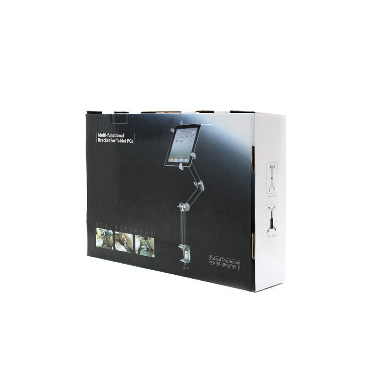 Metal Multi-functional Bracket Car Bed Desk Mount Foldable Stand for iPad Samsung Galaxy Tab 7~10inch Tablet-18