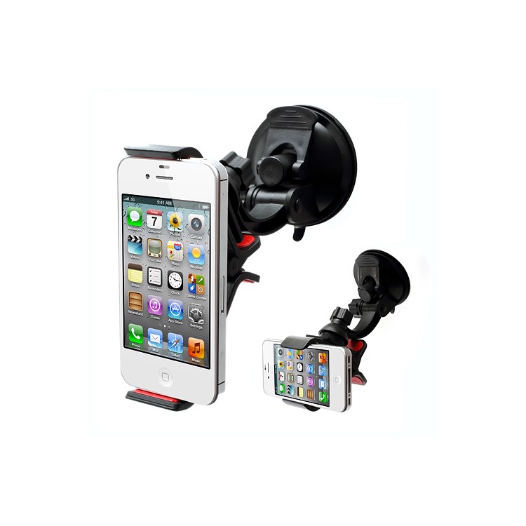 Clamp Style Detachable Car Mount Stand for iPhone Samsung Mobile Phones