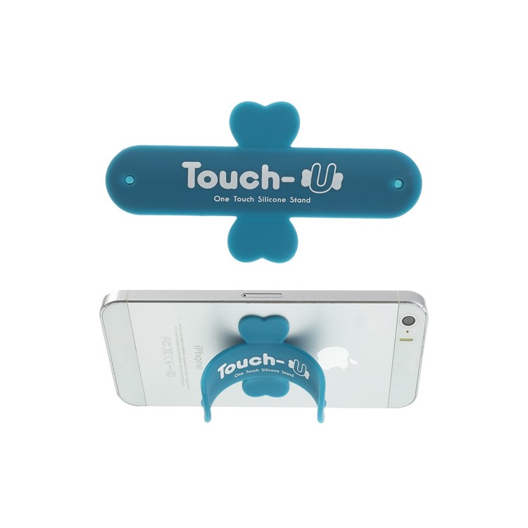 Universal Portable Touch U One Touch Silicone Stand for iPhone Samsung HTC Sony Mobile Phones Tablets - Blue-1