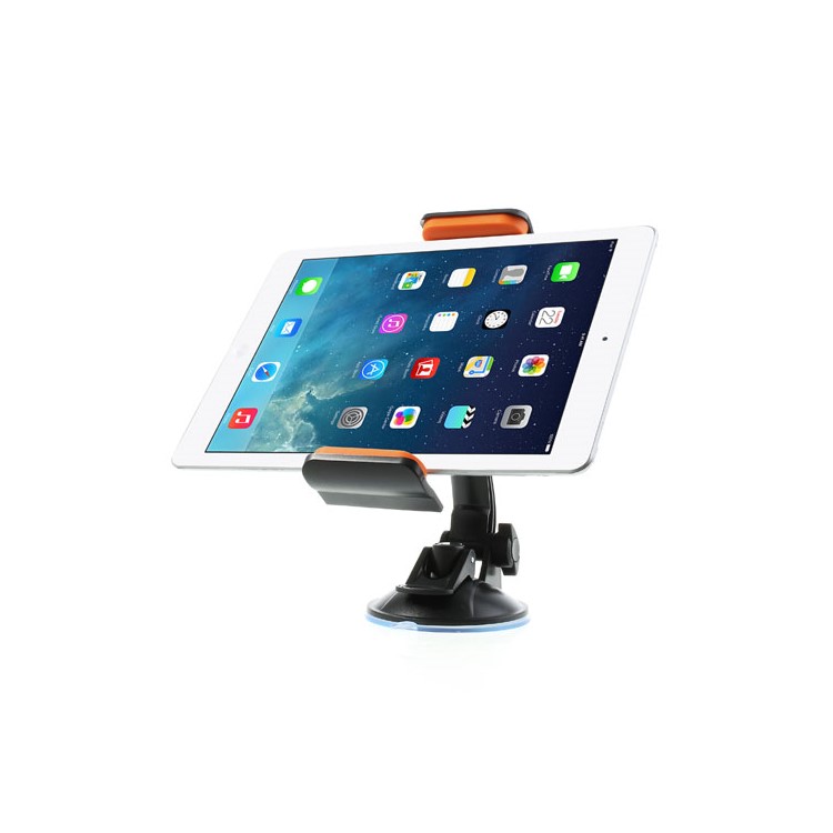 Orange Universal 360 Degree Rotating Car Holder for 7-11 inch Tablet, width: 92mm-205mm-4