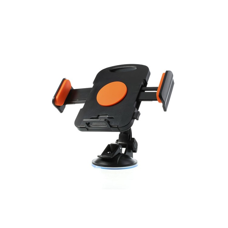 Orange Universal 360 Degree Rotating Car Holder for 7-11 inch Tablet, width: 92mm-205mm-6