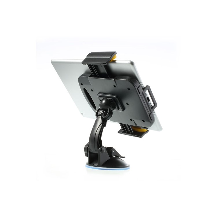 Yellow Universal 360 Degree Rotating Car Holder for 7-11 inch Tablet, width: 92mm-205mm-3
