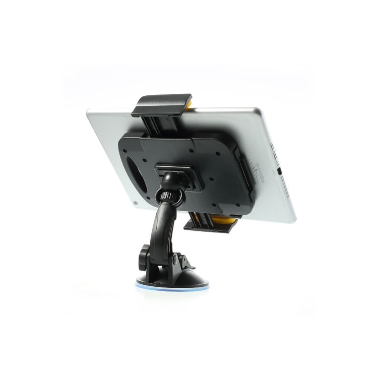 Yellow Universal 360 Degree Rotating Car Holder for 7-11 inch Tablet, width: 92mm-205mm-4