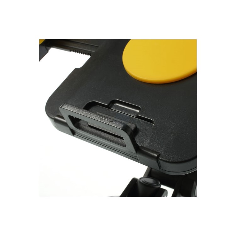 Yellow Universal 360 Degree Rotating Car Holder for 7-11 inch Tablet, width: 92mm-205mm-9