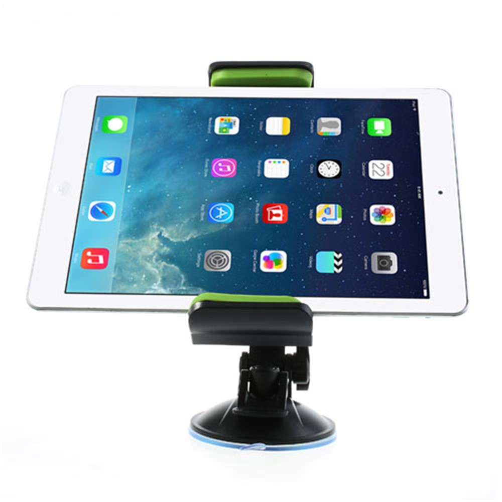 Green Universal 360 Degree Rotating Car Holder for 7-11 inch Tablet, width: 92mm-205mm-4