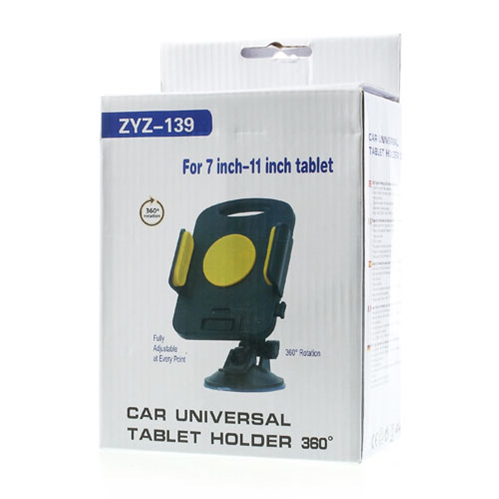 Green Universal 360 Degree Rotating Car Holder for 7-11 inch Tablet, width: 92mm-205mm-9