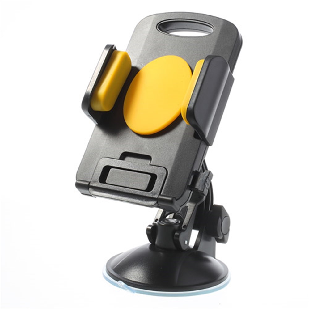 Yellow Universal 360 Degree Rotating Car Holder for 4.3-7.8 inch Smartphones Tablet, width: 58-125mm-2