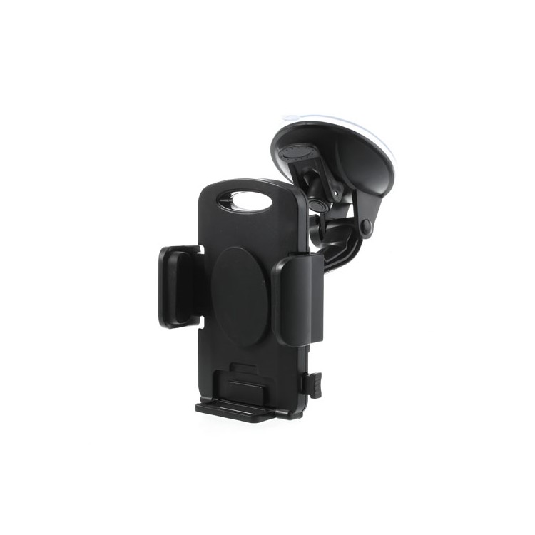 Black Universal 360 Stand Supporto Per Auto Per Smartphone Per 4,3-7.8 Pollici Tablet, Larghezza: 58-125mm