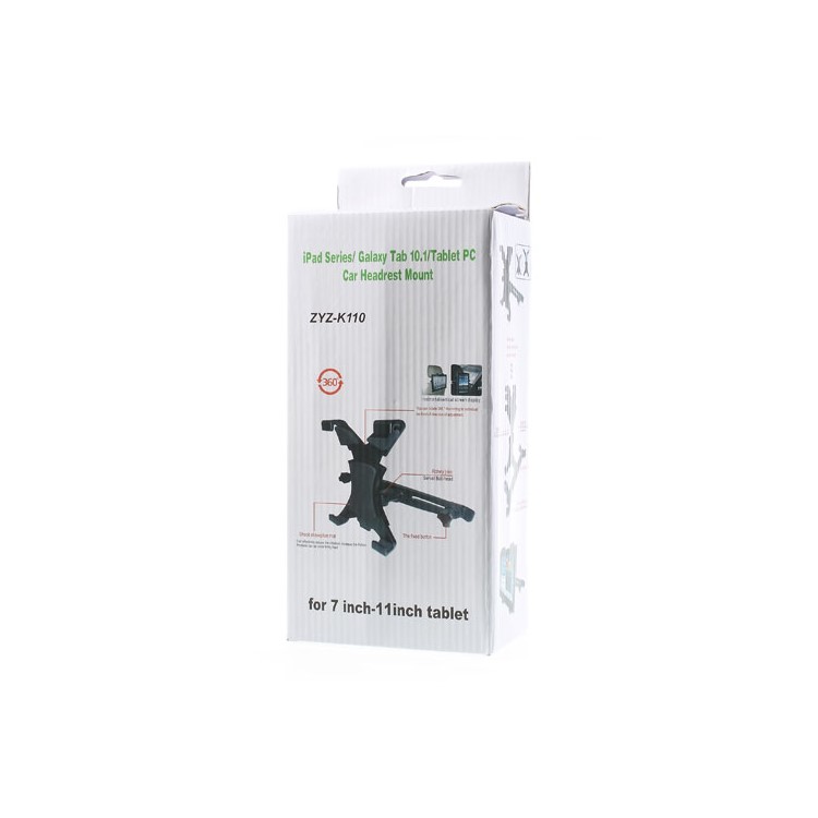 Universal X Type Headrest Mount Holder for 7-11 inch Tablet PCs, 360 Degree Rotation-11