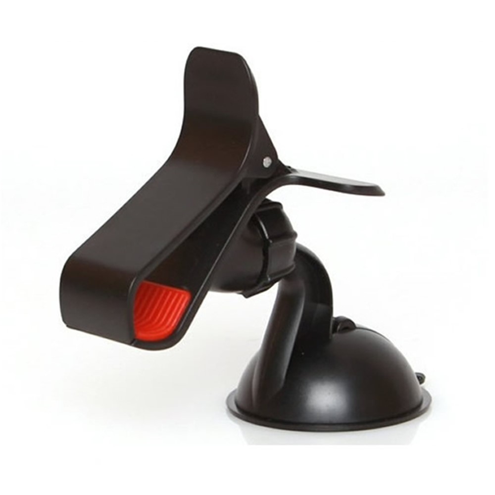 Black 360 Rotary Car Clamp Mount Phone Holder for iPhone Samsung Sony LG GPS PDA Etc, Max Width: 9.5cm-1