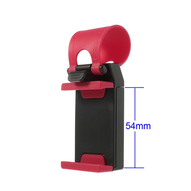 Mini Retractable Car Steering Wheel Phone Socket Holder for Cellphone GPS, Height: 54-76mm-3