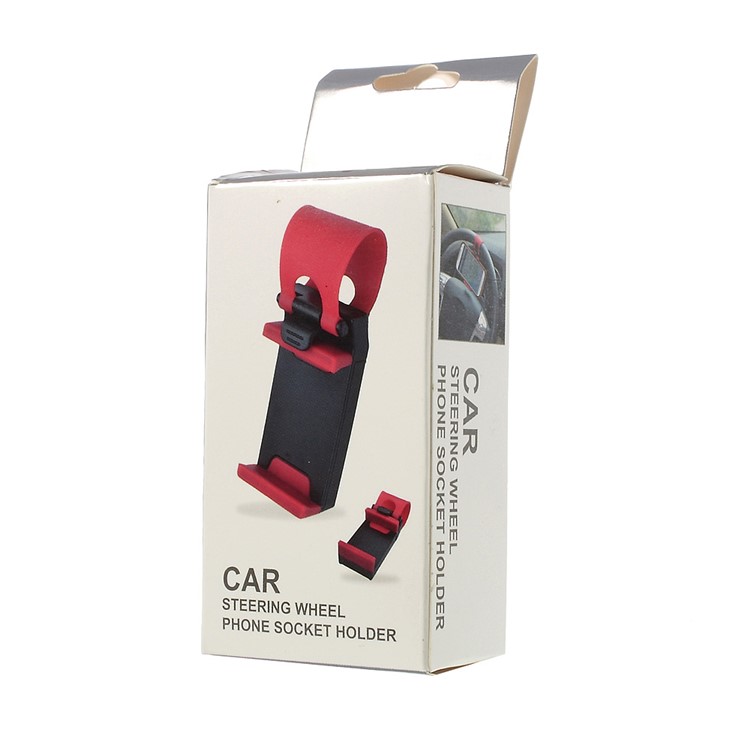 Mini Retractable Car Steering Wheel Phone Socket Holder for Cellphone GPS, Height: 54-76mm-7