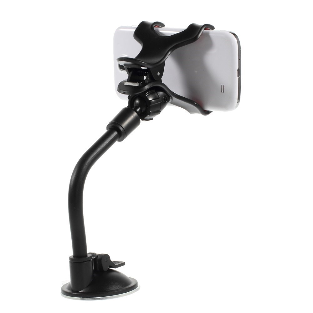 Universal Rotary Flexible Neck Suction Cup Car Mount Holder for 6 inch Smartphones, Width: 9.3cm-2