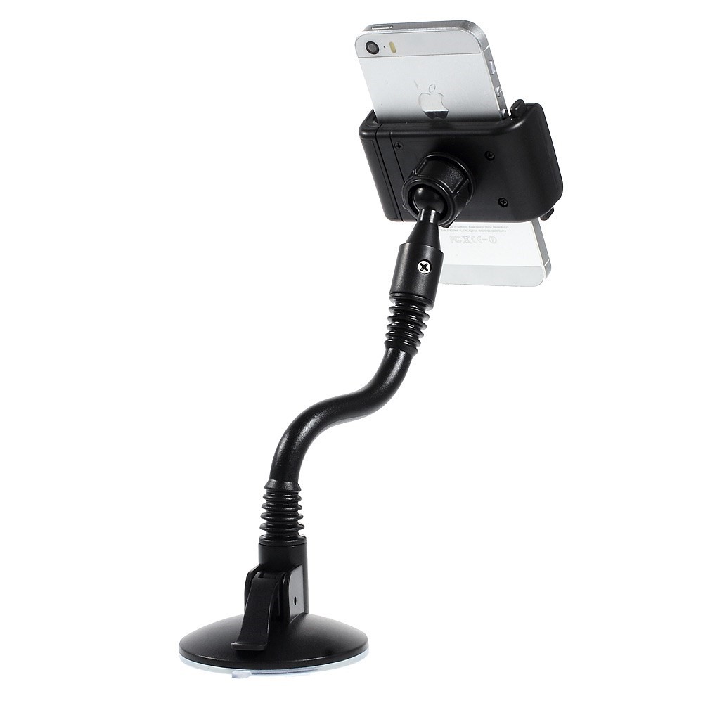 Rotary Ball Head Snake Neck Car Windshield Mount Suction Holder, Width: 56-87mm-2