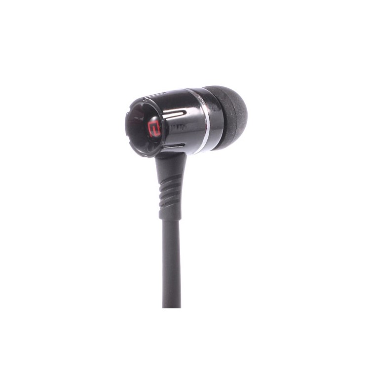 Langston EH350 Noodle Shape 3.5mm In-ear Stereo Earphone with Mic for iPhone - Black-3