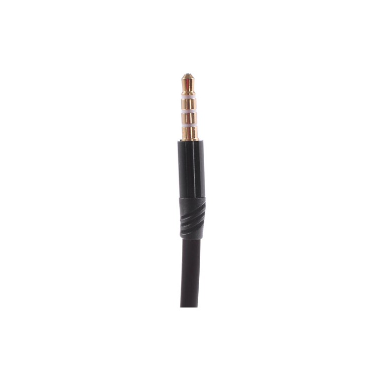 Langston EH350 Noodle Shape 3.5mm In-ear Stereo Earphone with Mic for iPhone - Black-4