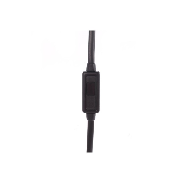 Langston EH350 Noodle Shape 3.5mm In-ear Stereo Earphone with Mic for iPhone - Black-5