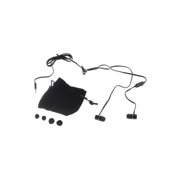 Langston EH350 Noodle Shape 3.5mm In-ear Stereo Earphone with Mic for iPhone - Black-6