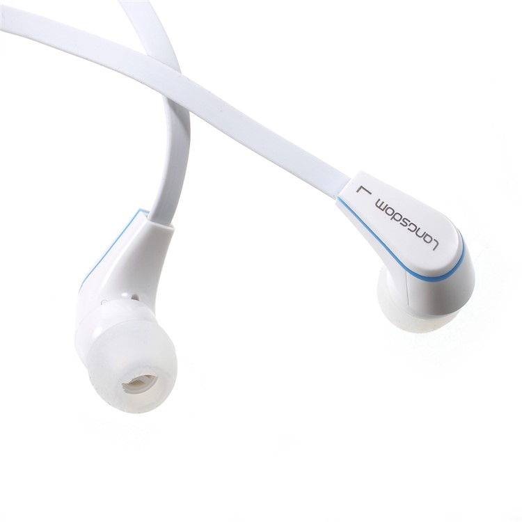 Langston JM-12 Stereo 3.5mm In-ear Earbud Earphone with Mic for iPhone - White