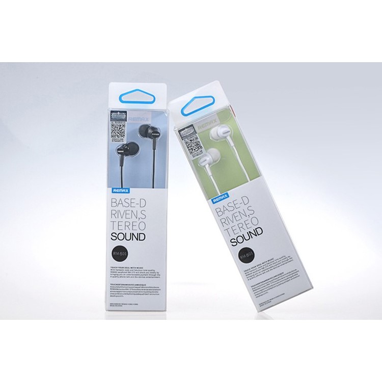 Remax RM-501 Streo 3.5mm In-ear Earbud Earphone with Mic for iPhone-10