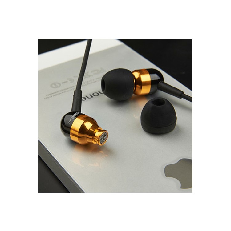 Gold JBMMJ-A8 3.5mm Noise Elimination In-ear Headphone w/ Mic for iPhone Samsung HTC LG MP3 MP4 etc-5